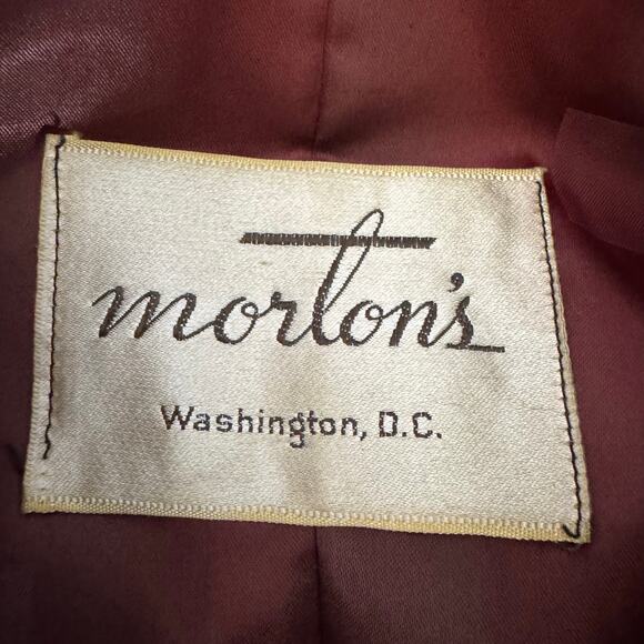 Morton’s Washington D.C. Vintage 1950s Brown Mink Fur Swing Cape Jacket M - Picture 7 of 9
